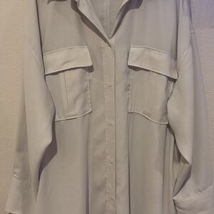 H&M Light Gray Blouse